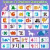 Montessori Alphabet Numbers Flash Cards for Kids 3-6 Years ABC Learning Toys Wooden Letters Numbers Preschool Educational Toys