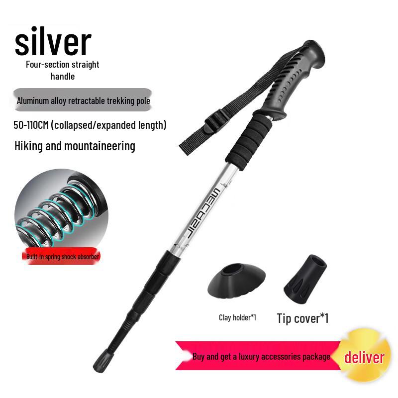 Luxury 4-Section Telescopic Hiking Pole