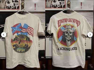 Vintage 1991 Lynyrd Skynyrd Tour Kicking Skull T-Shirt, Größe S-5XL Unisex T-Shirt