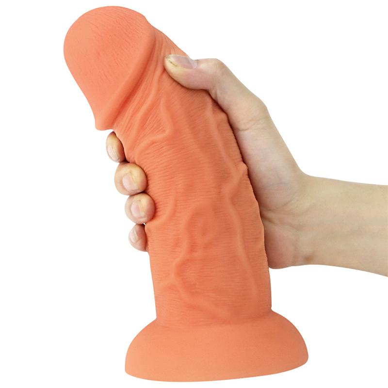 Female Silicone 6.5cm Egg-free Stubby Giant Cock Big Male Simulation Penis Penis Super Large Vagina Props