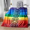 3D Chakra bedruckte Decken Warme Flanelldecken Weiche und bequeme Decke Bettbezüge Decken für Betten Geburtstagsgeschenk