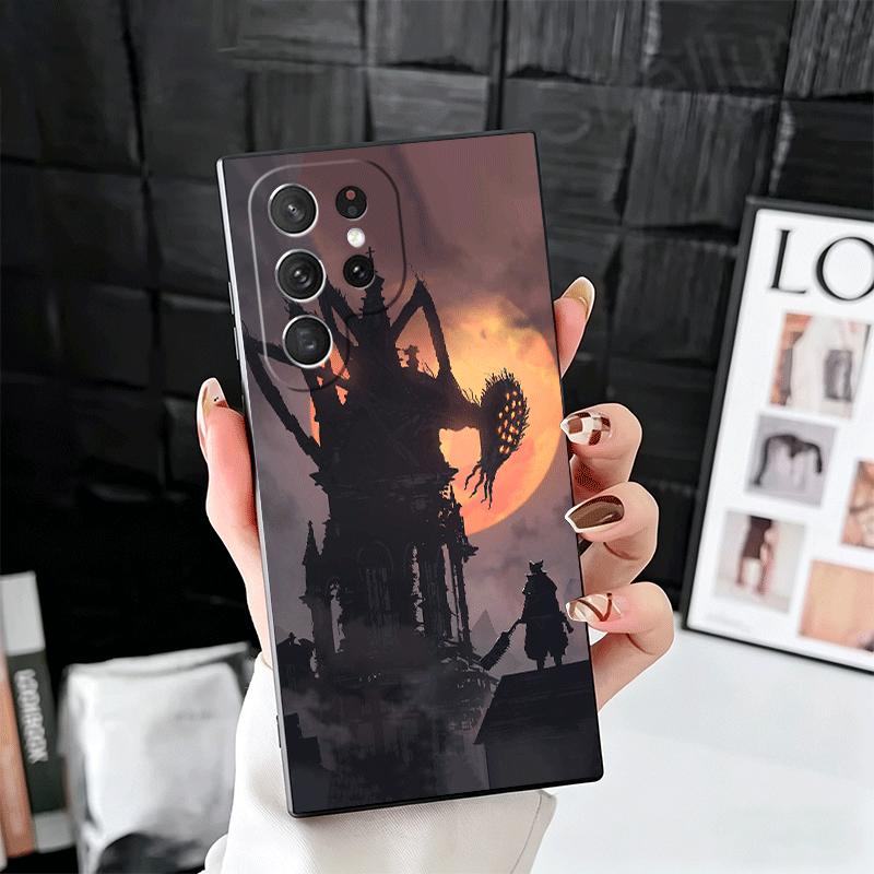 B-Bloodborne Game Soft Phone Case for Samsung Galaxy S26 S25 Edge S24 Ultra S23 Plus S22 S21 FE S20 Black Cover Back Shell