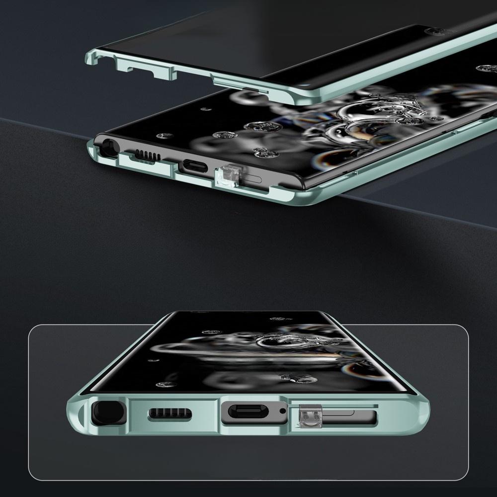 Samsung Galaxy S23 Case, Magnetic Dual Glass, Green