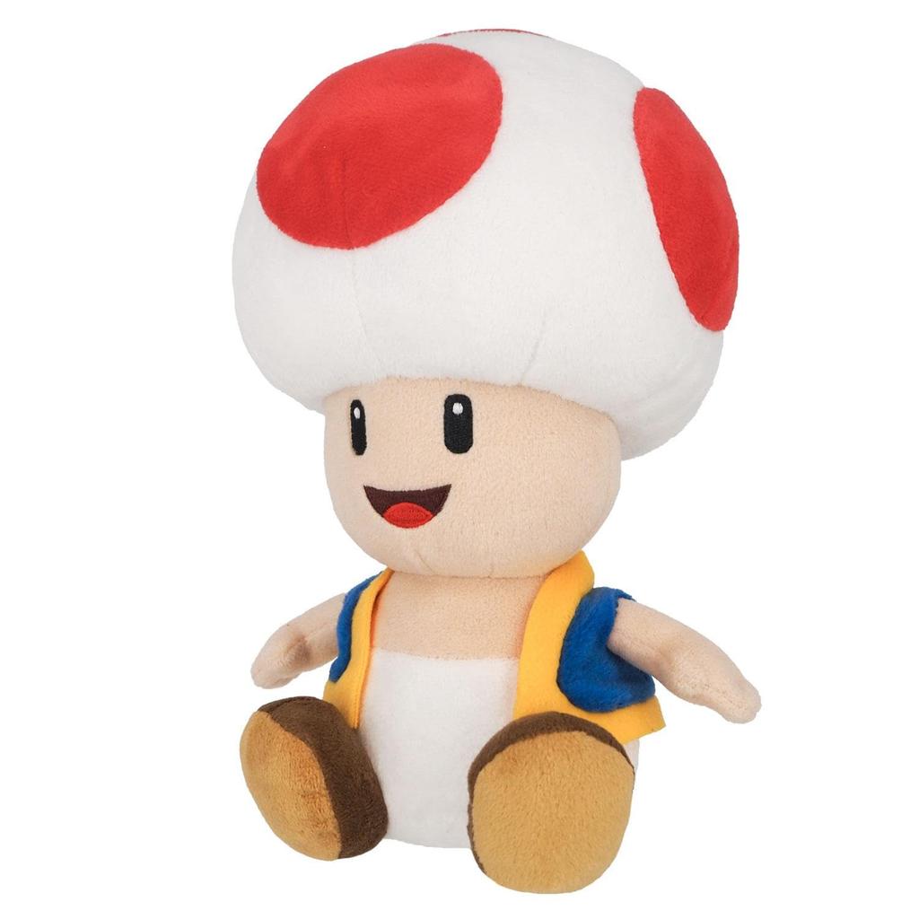 Sanei Boeki Super Mario ALL STAR COLLECTION Toad X D14 X Plush Toy AC79 (M) W14.5 H23.5cm