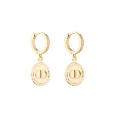 Dior Malý měděný CD přívěsek Kovové náušnice Dámské náušnice E1648PTCMT-D300