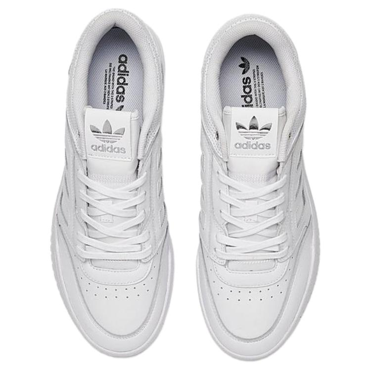 Adidas Originals Drop Step Low Slip Resistant Abrasion Resistant Low top Skateboard Shoes Men's White FZ5988