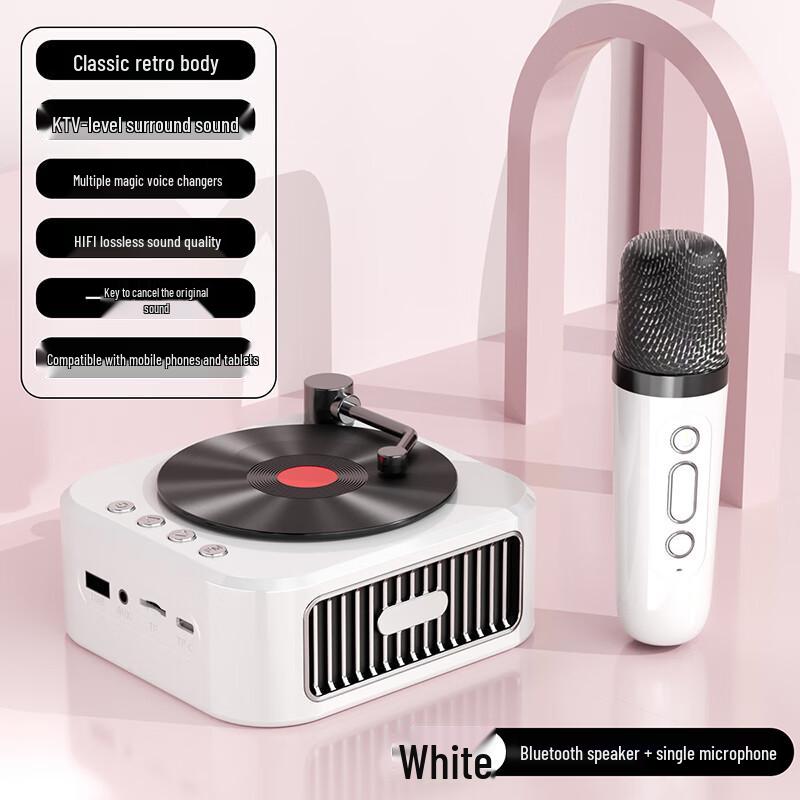 Retro Mini Record Player Bluetooth Speaker