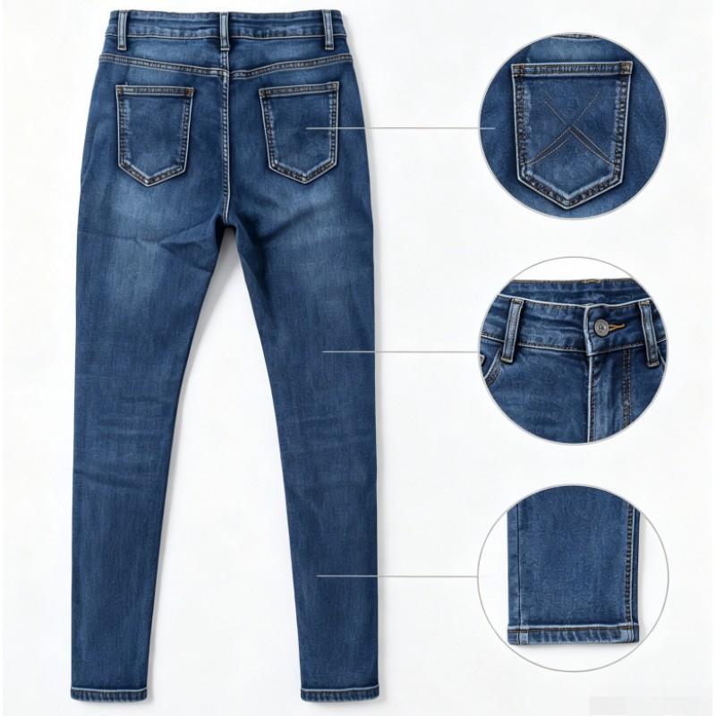 Womens High Waist Stretch Skinny Jeans Slim Fit Denim Pants Streetwear