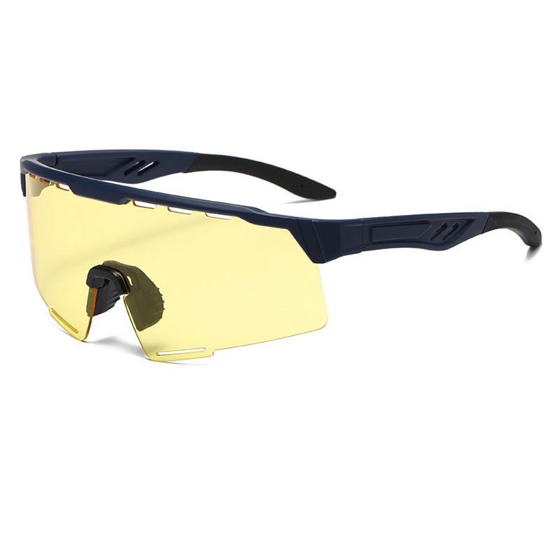 Fashionable And Colorful Sports Sunglasses, Large Size. Outdoor Cycling Sunglasses, Windproof, Sun Protection,Uv Protection9855