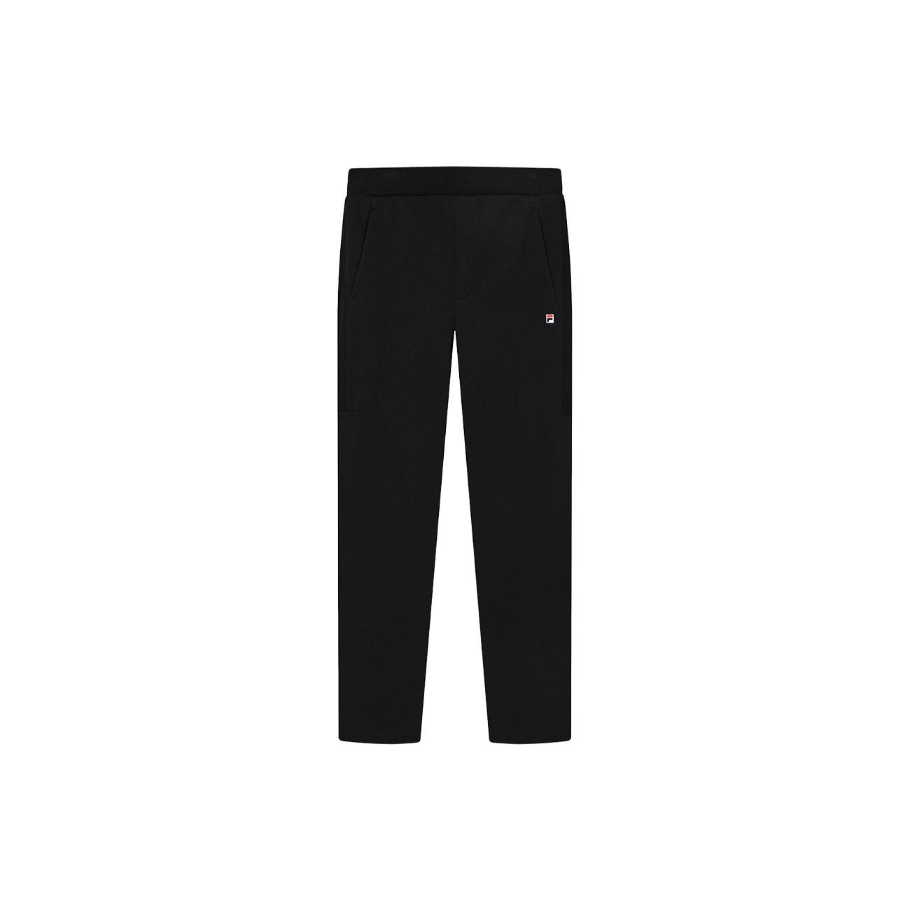

FILA Solid Color Pocket Embroidered Logo Knitted Sports Pants Men Bottoms Black F51M348605FBK XXXL