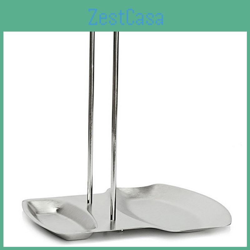 Premium Stainless Steel Pan Pot Cover Lid Rack Stand With Soup Spoon Storage For Organized Kitchens