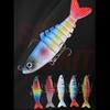 1 Pcs 9cm/17g Freshwater Sea Fishing Soft Bait Route Sub Baits Route Sub Soft Baits Multi Section Fish Bait Biomimetic Bait