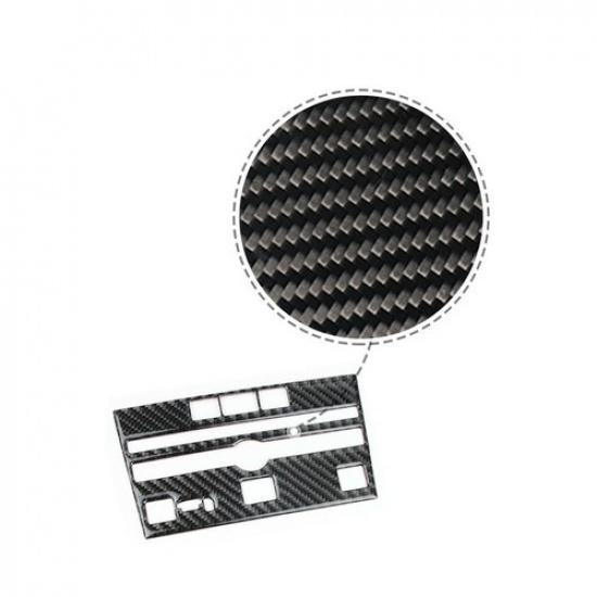Carbon Fiber Interior CD Panel Frame Trim Cover For Infiniti Q50 Q60 2014-