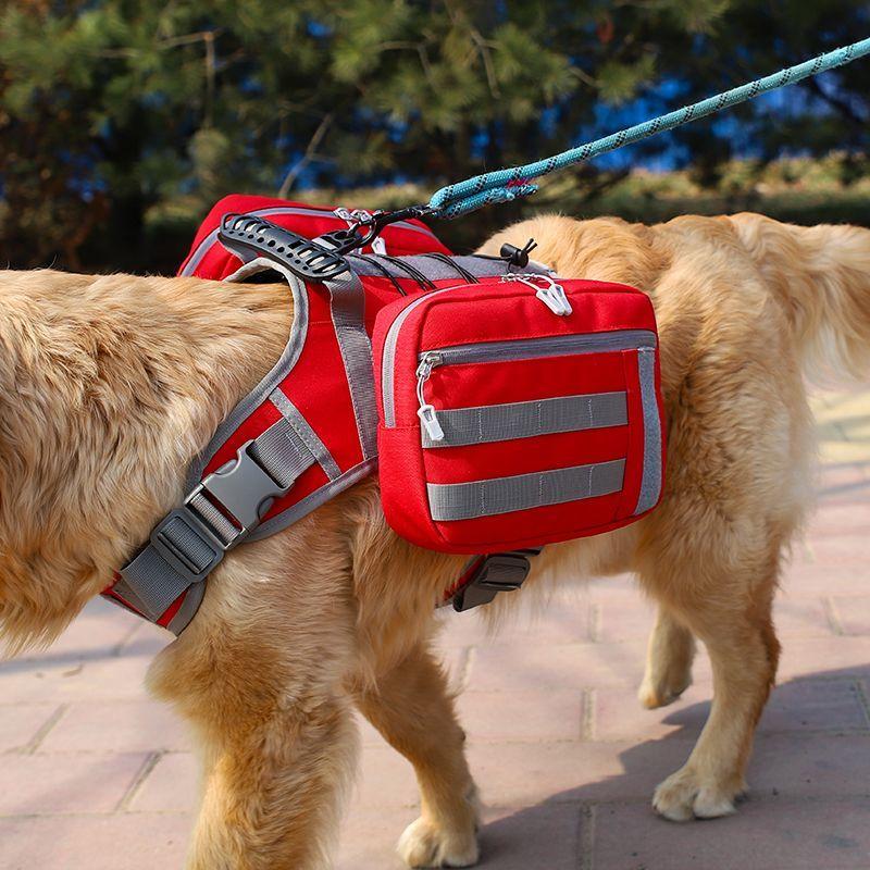 Dog Backpack Harness,outdoor Walking Strorage Bag for Puppy Daily Trips