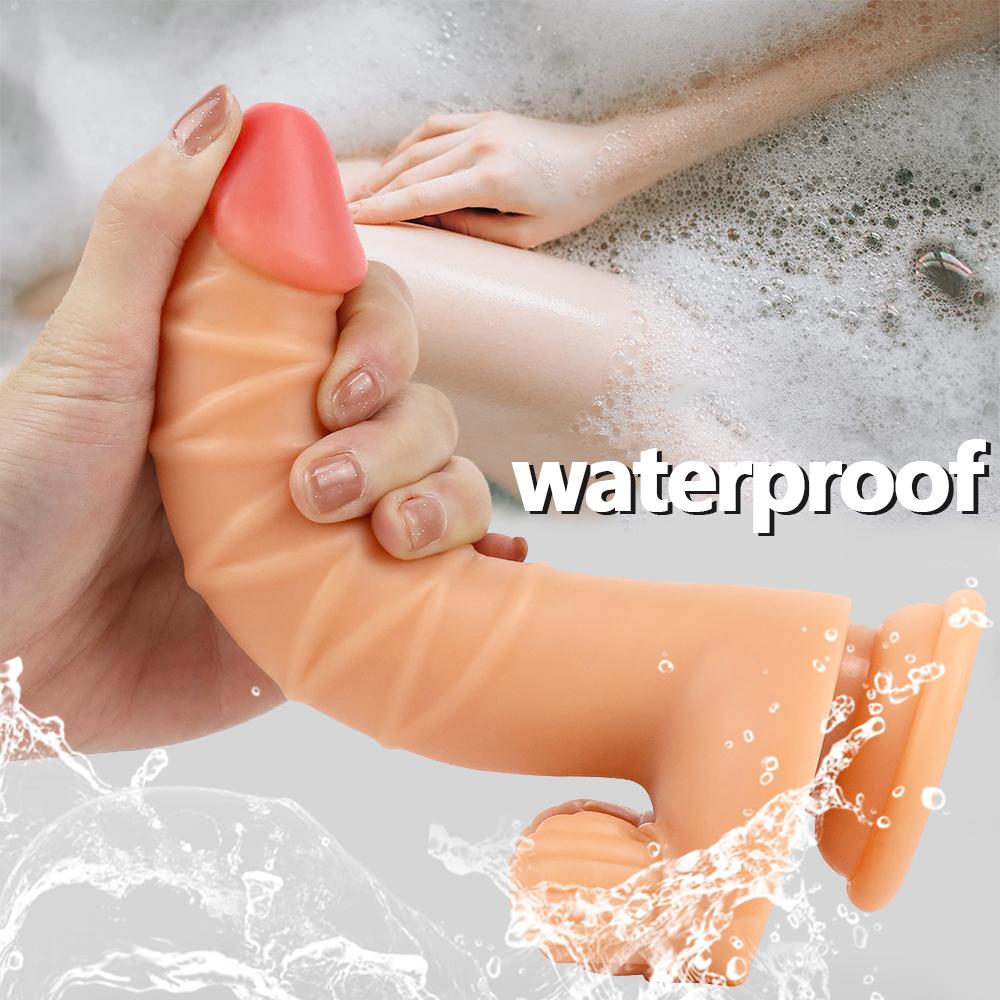 Femeile se masturbează cu 8,26 inchi Penis mare Penis mare Dildo uriaș realist din silicon moale cu ventuză Jucărie sexuală Dildouri anal