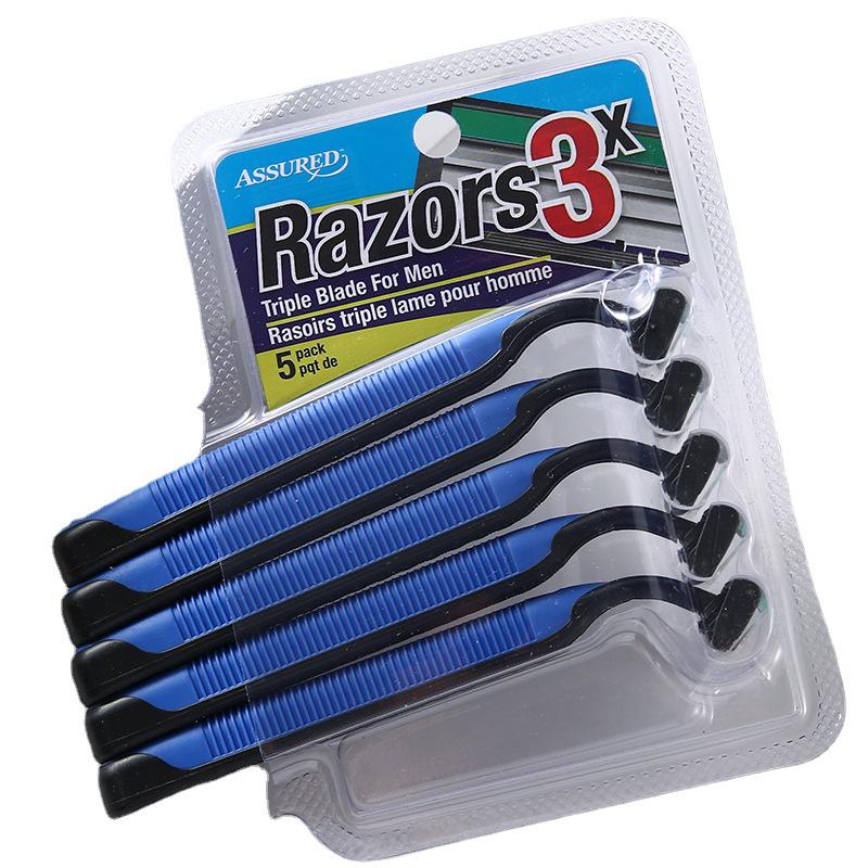 6-Layer Stainless Steel Manual Razor for Hair Removal - Perfect for Armpit and Leg Shaving