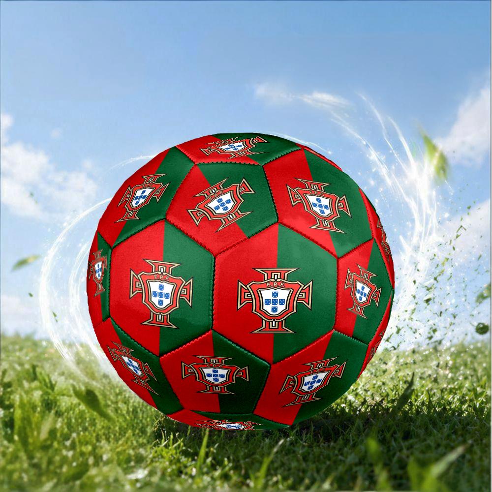Portugal's National Emblem Size 5 Soccer Ball,Indoor/Outdoor Suitable for Training Matches Tournaments Practice Games Perfect Gift for Fan