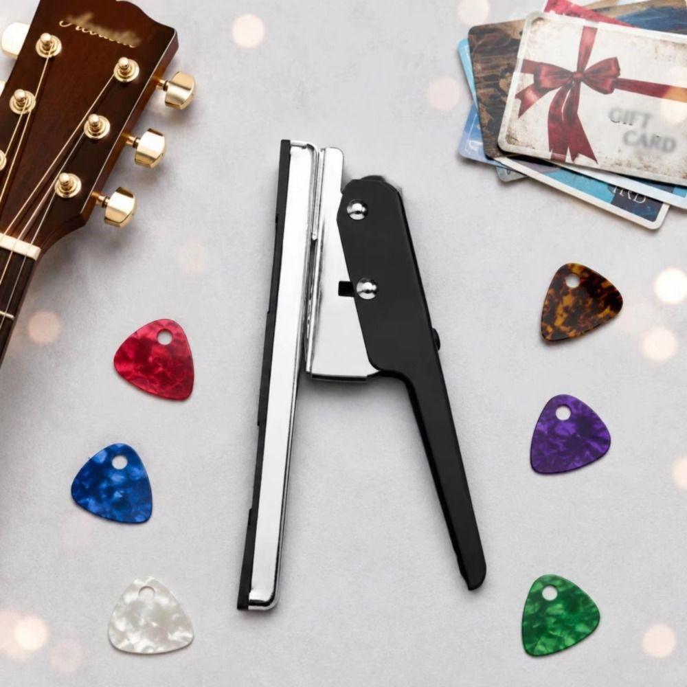 Kaartsnijder DIY Gitaarplectrum Metalen Gitaarplectrum Stansgereedschap Gitaarplectrum Stanser Muziekenthousiastelingen