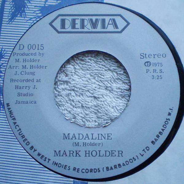 

Держатель для 7-дюймовых пластинок MARK HOLDER Madaline D0015 Dervia 1975 Барбадос Регги Ска Даб Б/у