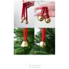 6pcs Christmas Iron Bells Ornaments Set Red Hanging Decor For Tree Modern Christmas Tree Party Decorations