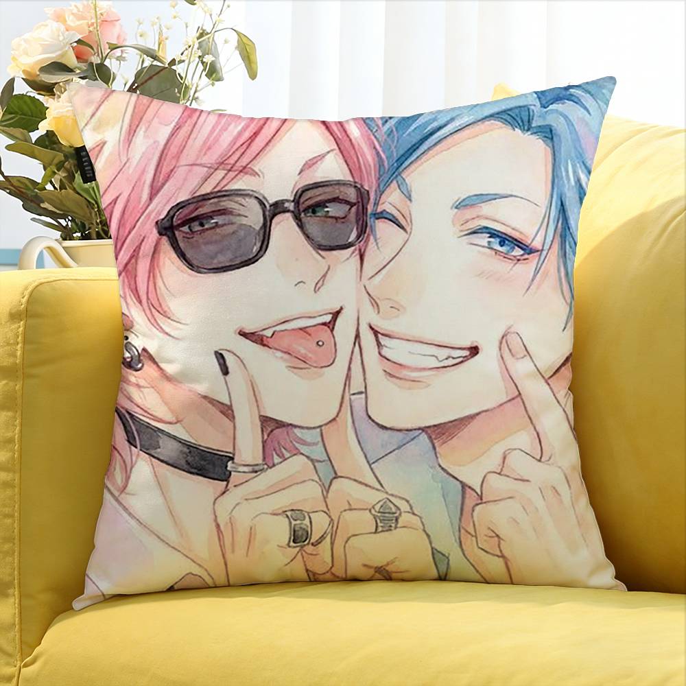 Y-arichin C-lub Various Sizes Square Pillow Case For Car Home Bedchamber Decor