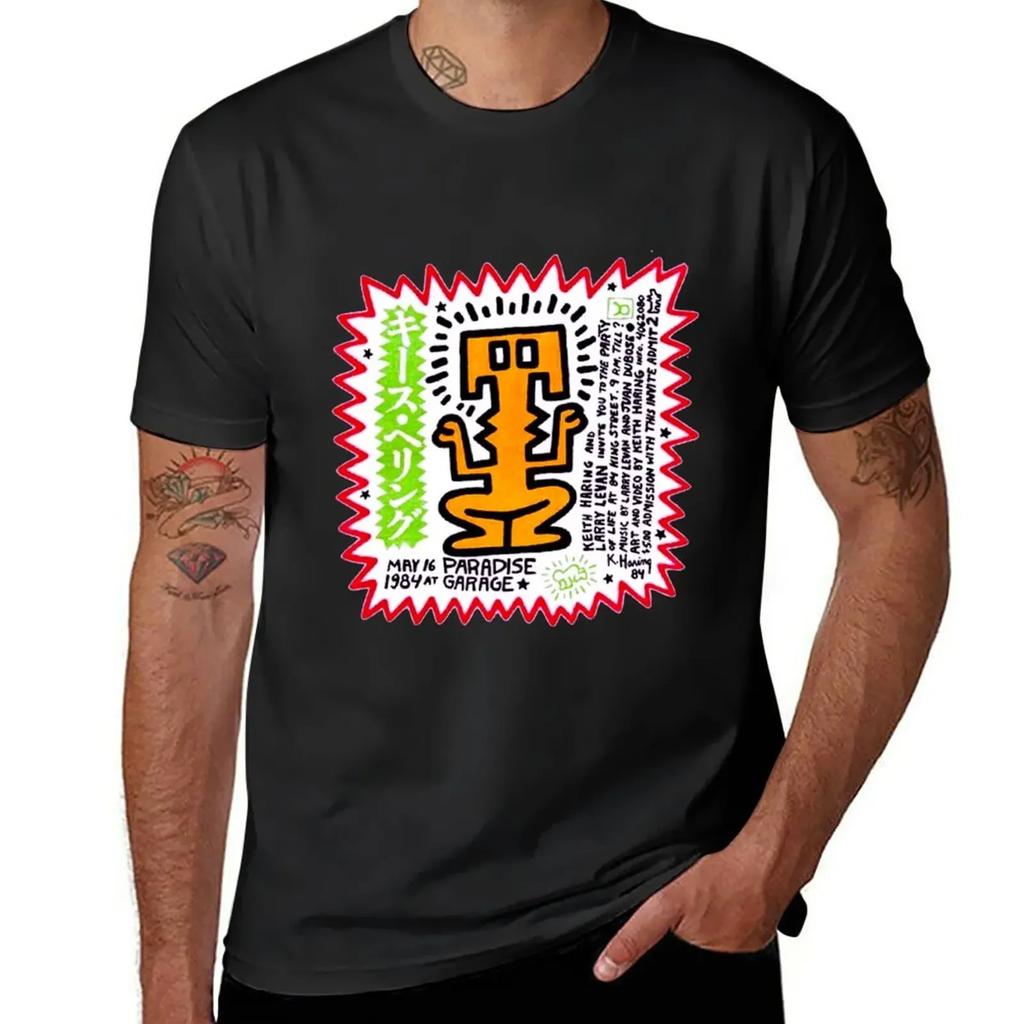PARADISE GARAGE LARRY LEVAN PARTY OF LIFE FLIER T-Shirt vintage clothes boys whites mens graphic t-shirts anime