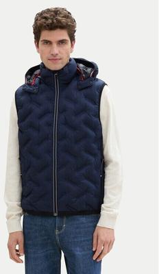 Winter Jacket Tom Tailor Hybrid Vest with Hood (1041313) Sky Captain Blue