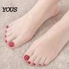 Ultra-thin Foot Tights Instant Pedicure Toe Tights, Breathable Sheer Nail Art Socks, Women Lightweight for Summer Sandals Open-Toe Heels Slippers