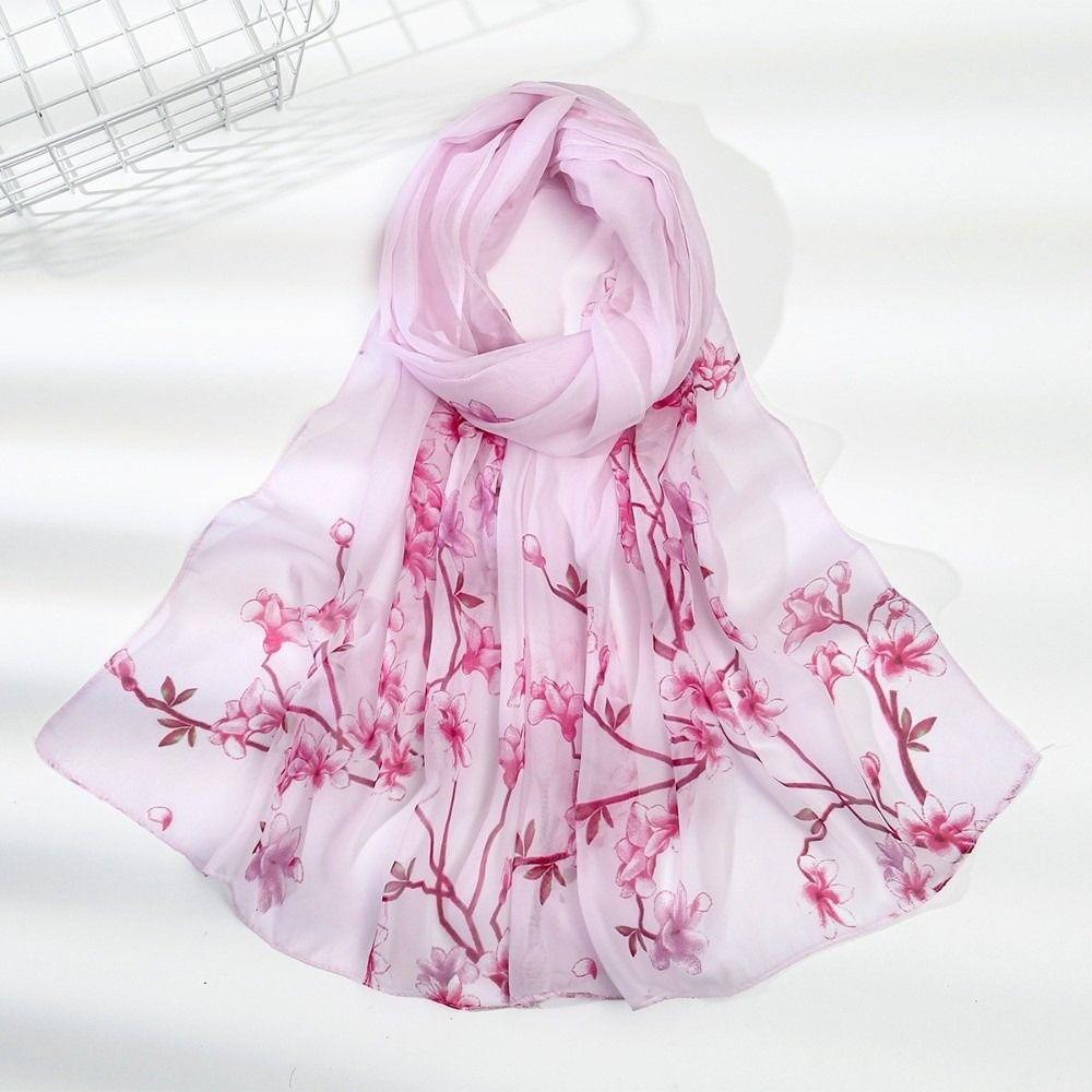 Thin Sunscreen Shawl Long Female Wrap Shawls Elegant Chiffon Scarf  Women's Fashion