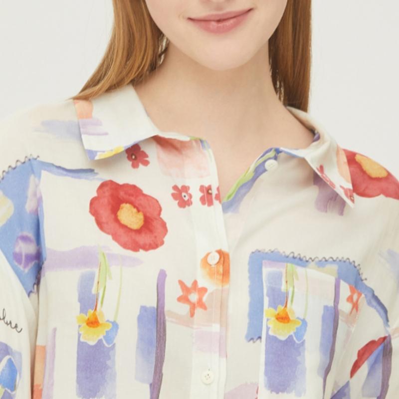 Benetton  Benetton Amy Print Bluză Babla6431 Iv