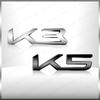 OYQZ3 New Auto Exterior K3 K5 K8 Emblem Fender Rear Trunk Body Badge Sticker For Kia Forte Ceed Cerato RIO 2 3 4 Sorento Sportage