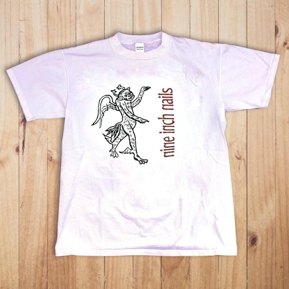 Vintage 1995 Nine Inch Nails Devil T-shirt S-2XL double side Unisex T-Shirt XXXL