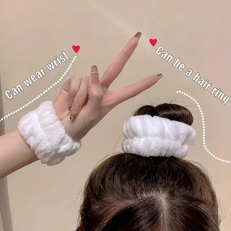 6pcs Face Washing Wrist with Magic Device, To Absorb Water To The Cuff Exercise Sweat Wiping Bracelet Sweat Absorbing Sleeves