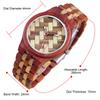 Nature Wood Bamboo Watch Men Handmade Full Wooden Creative Men's Watches New Fashion Quartz Digital Clock Christmas Gift