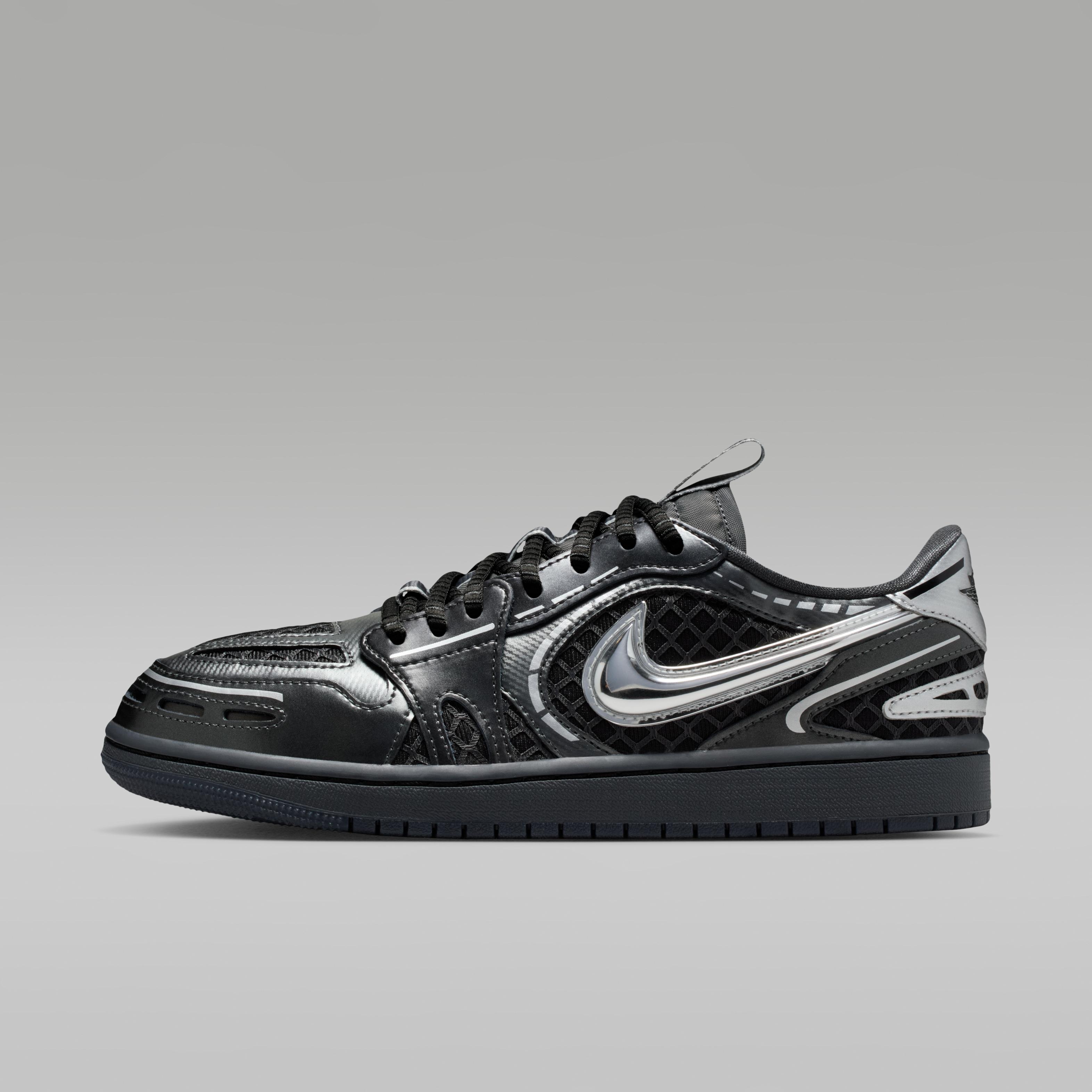 Jordan 1 Low Method of Make V3 Black Metallic Silver (Women s) 36.5