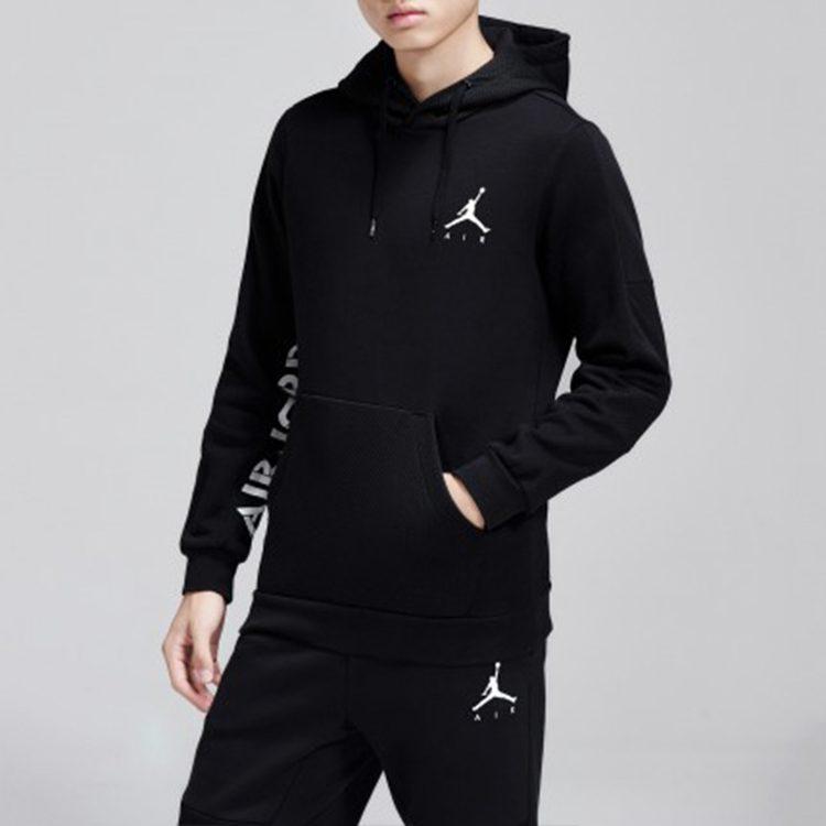 Jordan Sweatshirts Men's Black Hooded Moderate Regular 939987-010