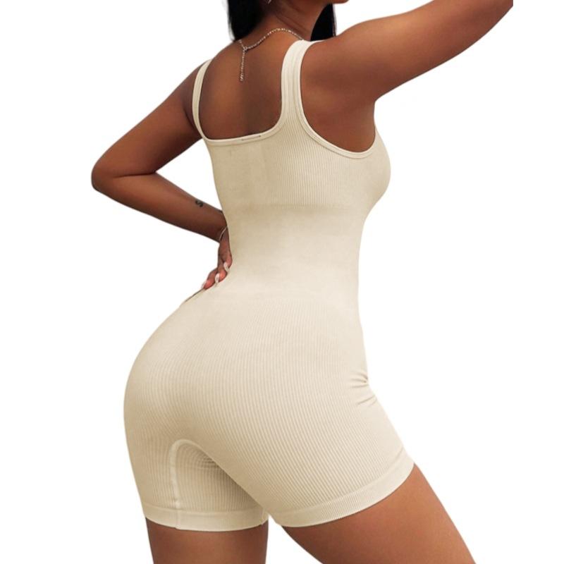 Outdoor Fitness Sports Inner Base Yoga Clothing Vest Style Jumpsuit Yoga Butt Lifting Pants for Women Hot Selling Body Shaping