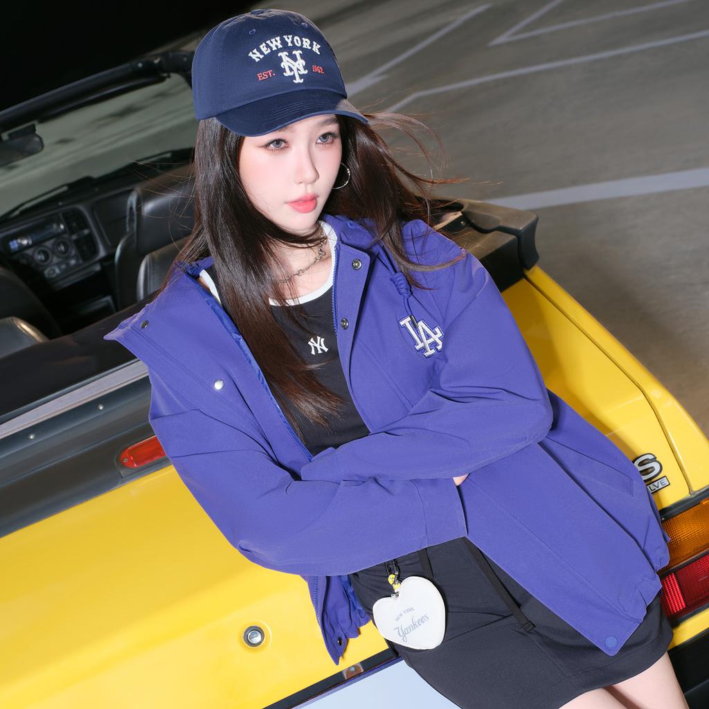 New MLB Los Angeles Dodgers Basic Collection 25FW Jacket Unisex Purple 3AWJB0154-07PPS