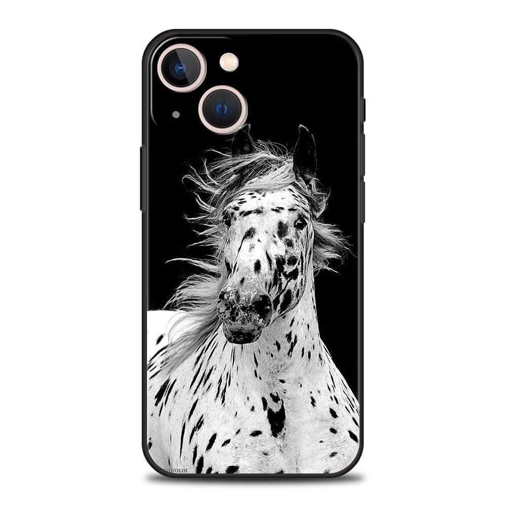 Animal Horse Phone Case Cover for iPhone 17 16 15 14 13 12 Pro Max 11 Pro Max 17 AIR Plus Shockproof Soft TPU Shell Fundas Capas