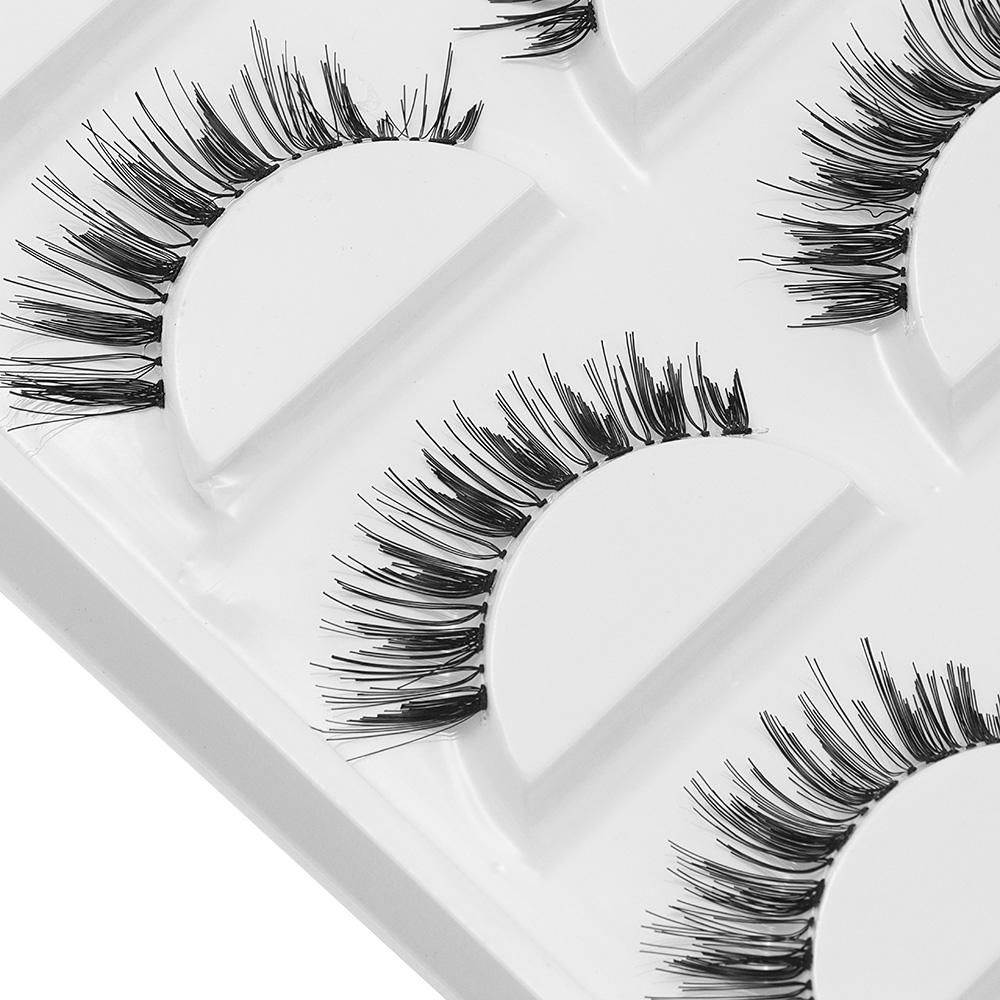 5 Pairs Natural Long Cross False Eyelash Extension Eye Lashes Cosmetic