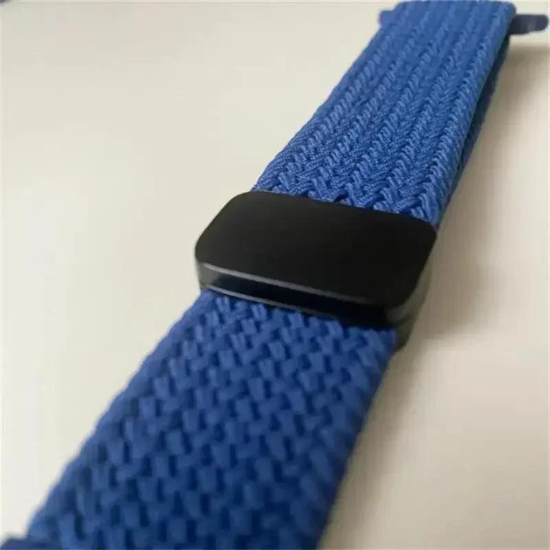 Nylon Band For Apple Watch Strap 44mm 40mm 45mm 46mm 49mm 41mm 38 Magnetic Braided Bracelet iWatch Series Se 7 6 8 9 10 Ultra 2