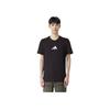 Adidas Round Neck Comfortable Pullover Sports Short Sleeve T-Shirt Men Tops Black FN1730