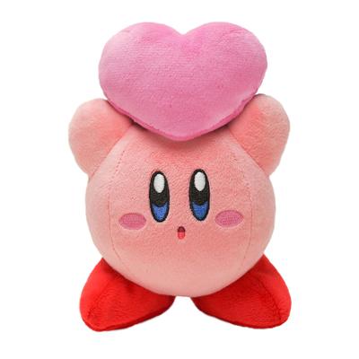 Sanei Boeki Kirby der Sterne ALL STAR COLLECTION Kirby (Friends Herzwurf) (S) B11 x T8 x H15cm Plüschtier KP33