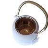 Cast Iron Kettle 1L Infuser Steel Tea Strainer + 4 Cups