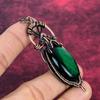 Green Fire Labradorite Pendant Copper Wire Wrapped Pendant Gemstone Wire Jewelry