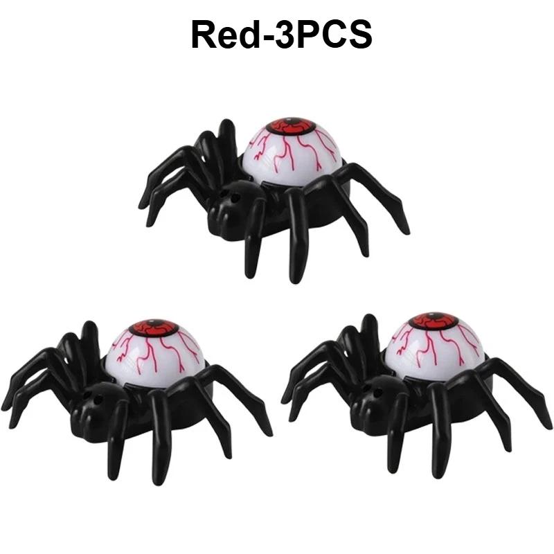 1-5PCS Halloween LED Eyeball Candle Lamp with Spider Design Glowing Pumpkin Light for Party Atmosphere Decoration Prop Spooky