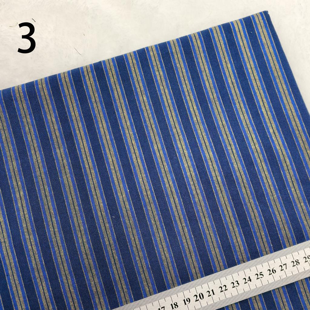 Bargain price yarn-dyed first dye woven cotton plaid brocade patchwork quilt craft fabric cloth DIY stitch sew doll clothes