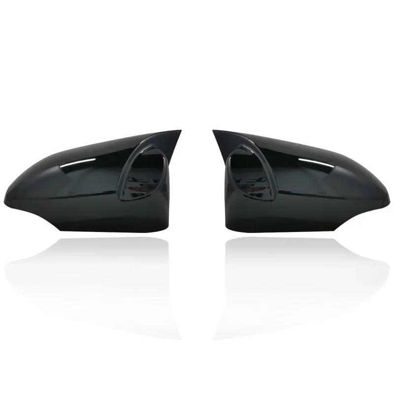 

2pcs facelifted Excellent modified Rearview Bright black Carbon Fiber Pattern Mirror Cover caps For Toyota Corolla 2014-2017