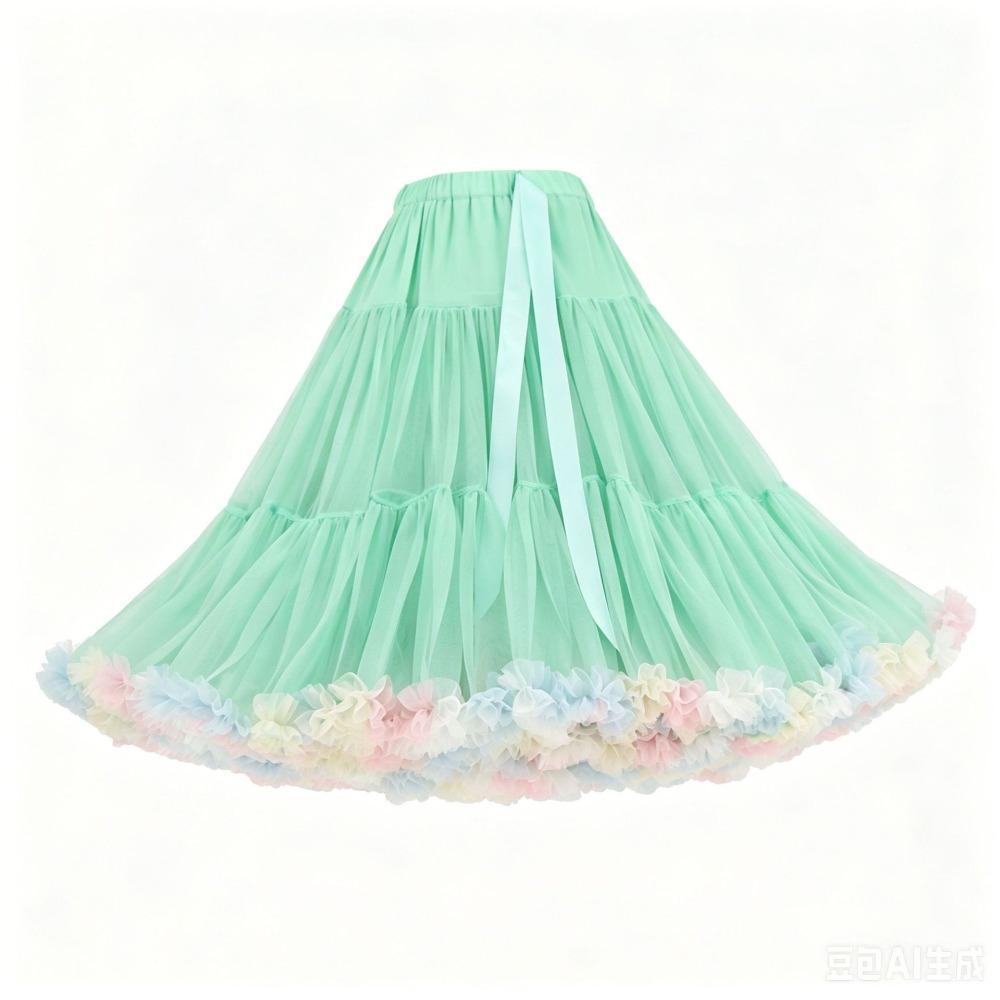 Super Puffy Petticoat Boneless Design Knee Length Petticoat Boneless Underskirt Rockabilly Styling