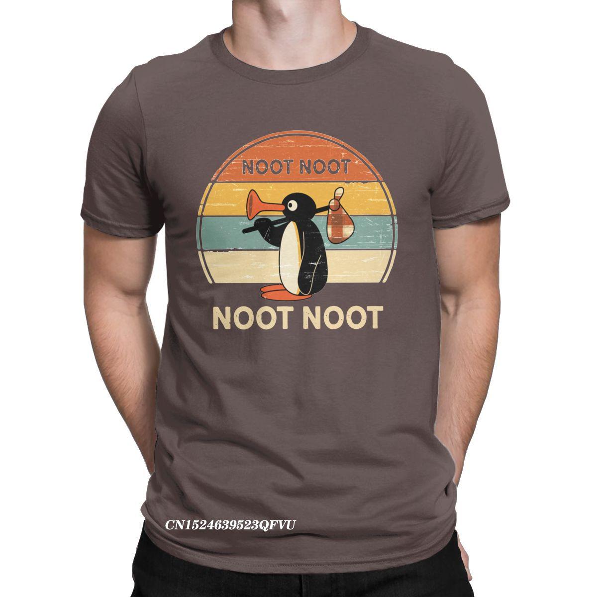 

Мужская женская футболка Noot Noot Pingu Penguin Meme Gift Funny Premium Cotton Tee Shirt Harajuku Tshirt Crewneck Clothing Printing XXXL верблюд